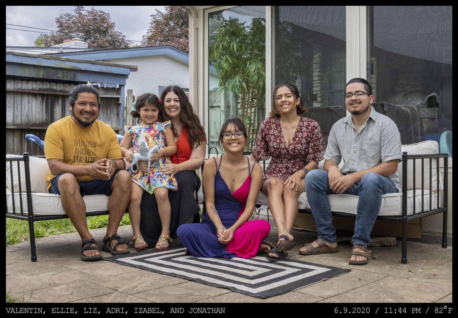 Valentin, Ellie, Liz, Izabel, Adri, and Jonathan Lexington in the